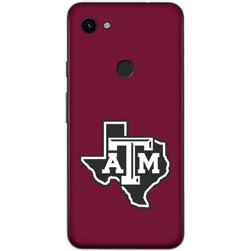 Texas A&M University Black Logo Google Pixel 3a XL Skin